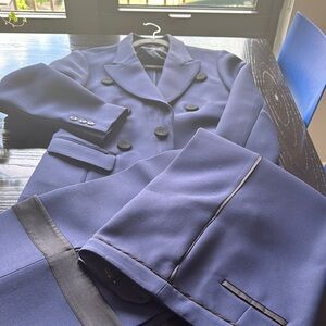 Stylish Navy Blue Suit Set